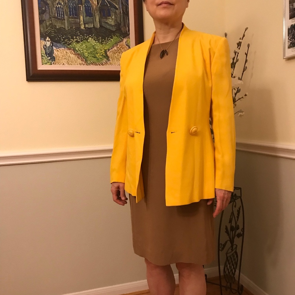 100% Silk Soft Brown shift dress